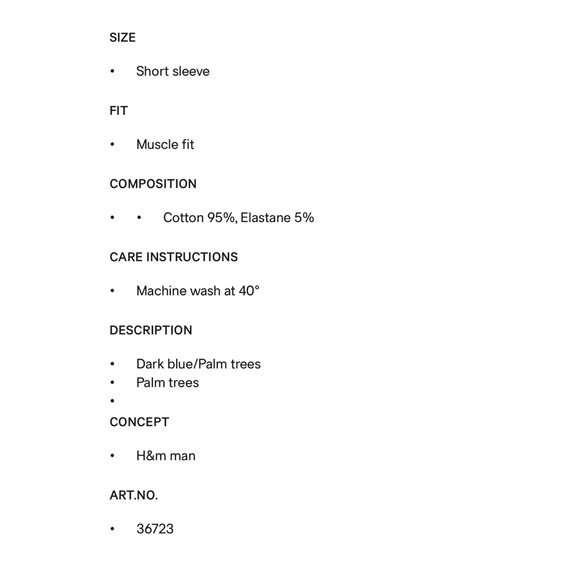 H&M TEE (Men) - Picture 4 of 4